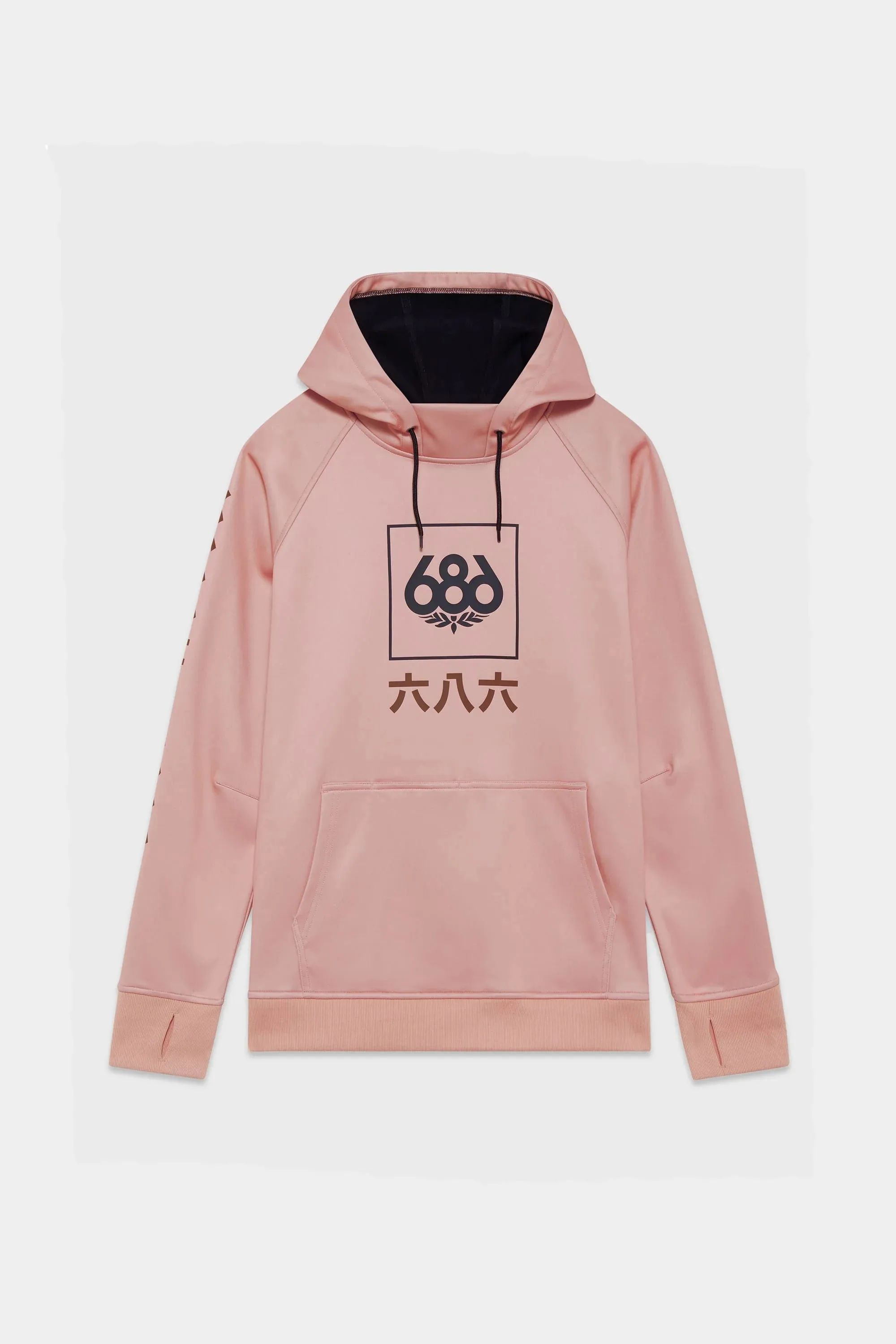 686 Bonded Fleece Pullover Hoodie Mens 2023 Himalyan Pink