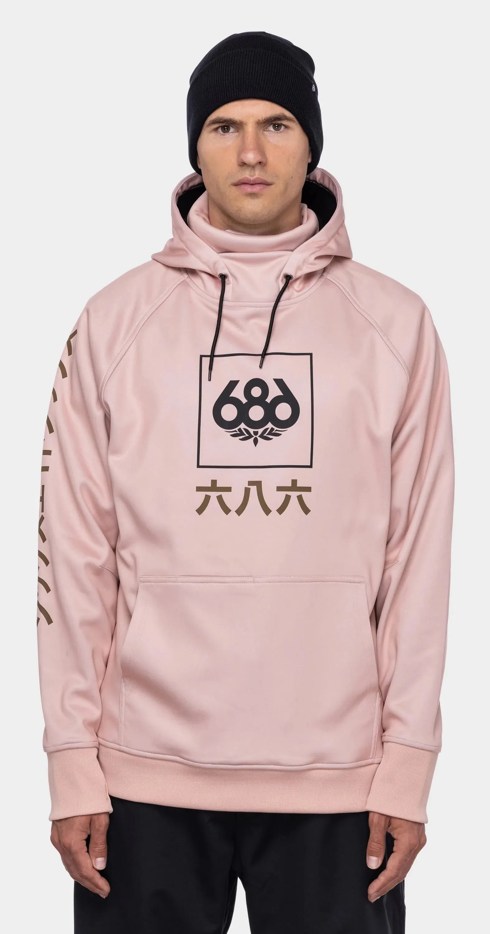 686 Bonded Fleece Pullover Hoodie Mens 2023 Himalyan Pink