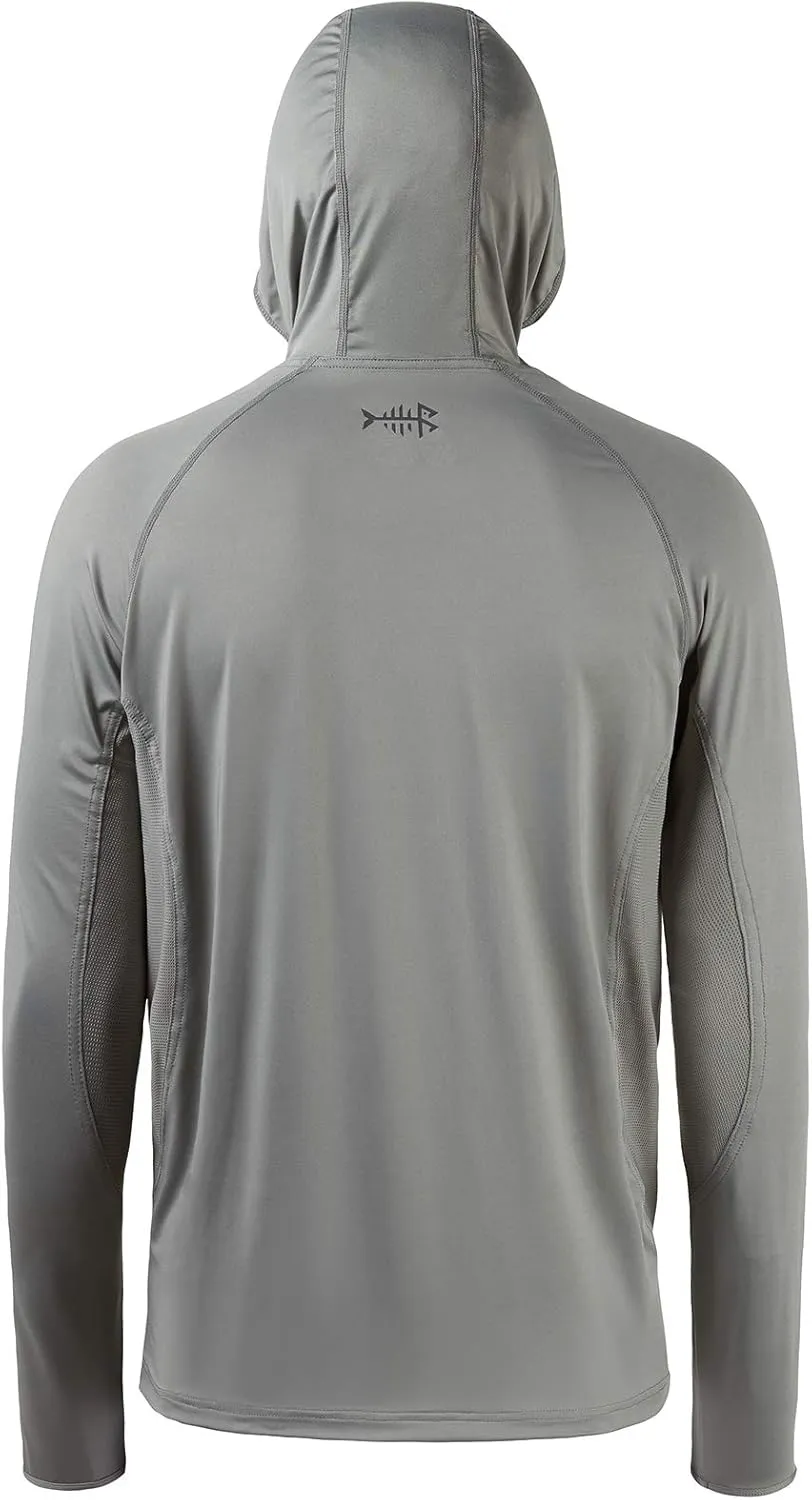 BASSDASH UPF 50  Mens Long Sleeve Fishing Shirt with Mask UV Neck Gaiter Hoodie