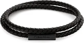 Calvin Klein Jewelry Men's Leather Bracelet