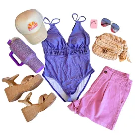 Coastal Kiss Swimsuit Purple