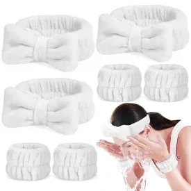 Crosize Face Washing Headband and Wristband Set for Women, 7 Pack, Microfiber, Ideal for Makeup, Face Wash, Doing a Mask, Exercise, Showering
