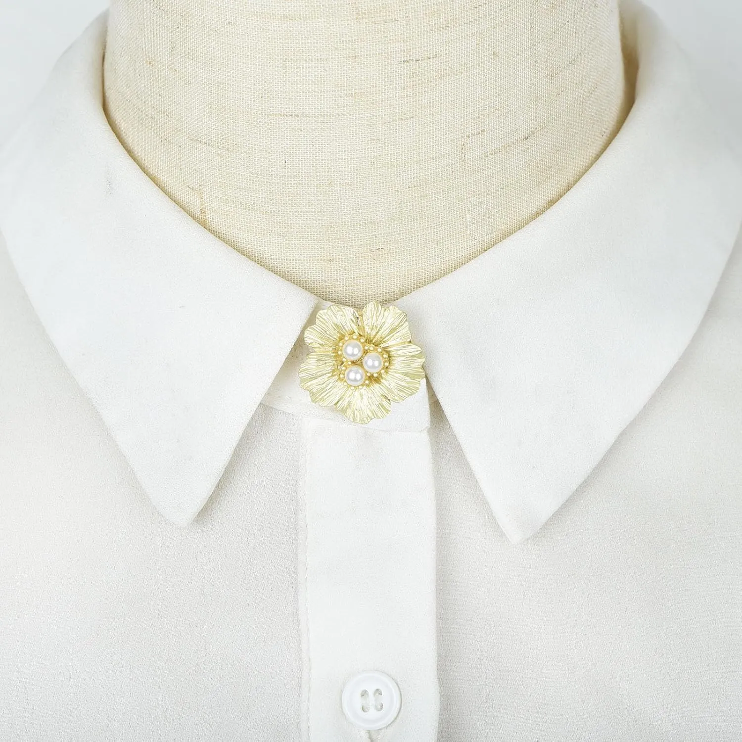 Cute Tiny Pearl Flower Button Cover for Shirt Cuff Wedding Tuxedo Formal Business Shirt Cufflinks Skirt Buttons Accessories