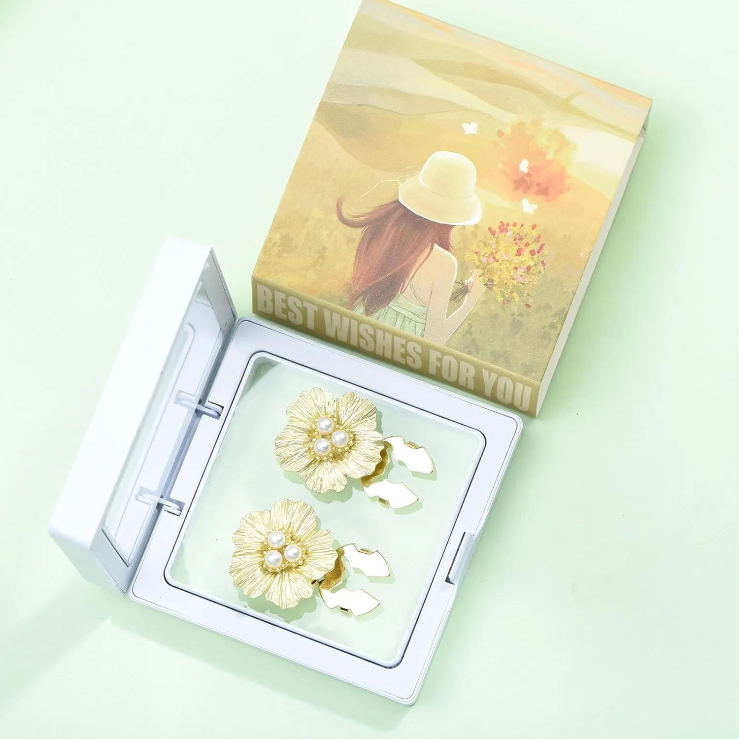 Cute Tiny Pearl Flower Button Cover for Shirt Cuff Wedding Tuxedo Formal Business Shirt Cufflinks Skirt Buttons Accessories