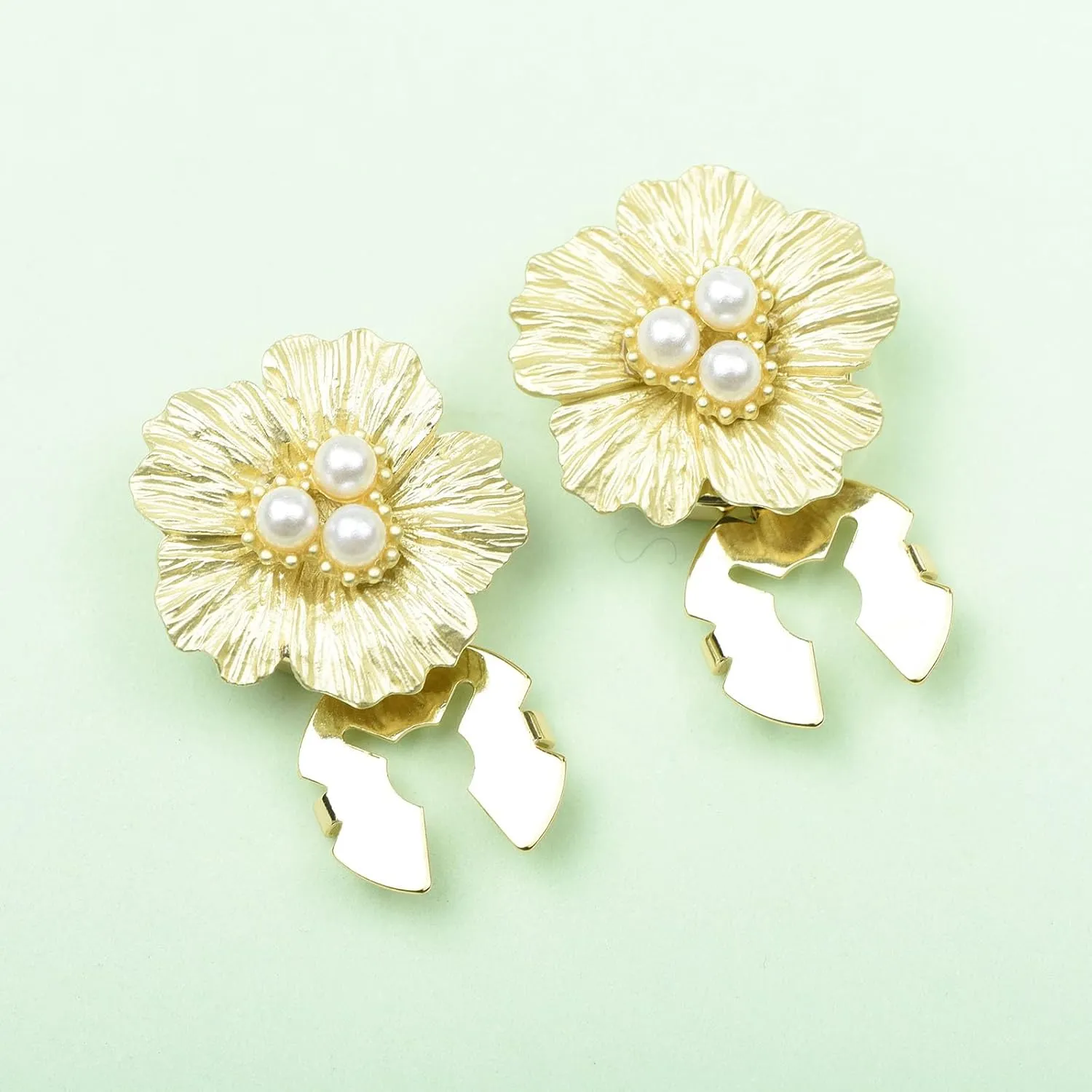 Cute Tiny Pearl Flower Button Cover for Shirt Cuff Wedding Tuxedo Formal Business Shirt Cufflinks Skirt Buttons Accessories