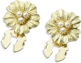 Cute Tiny Pearl Flower Button Cover for Shirt Cuff Wedding Tuxedo Formal Business Shirt Cufflinks Skirt Buttons Accessories