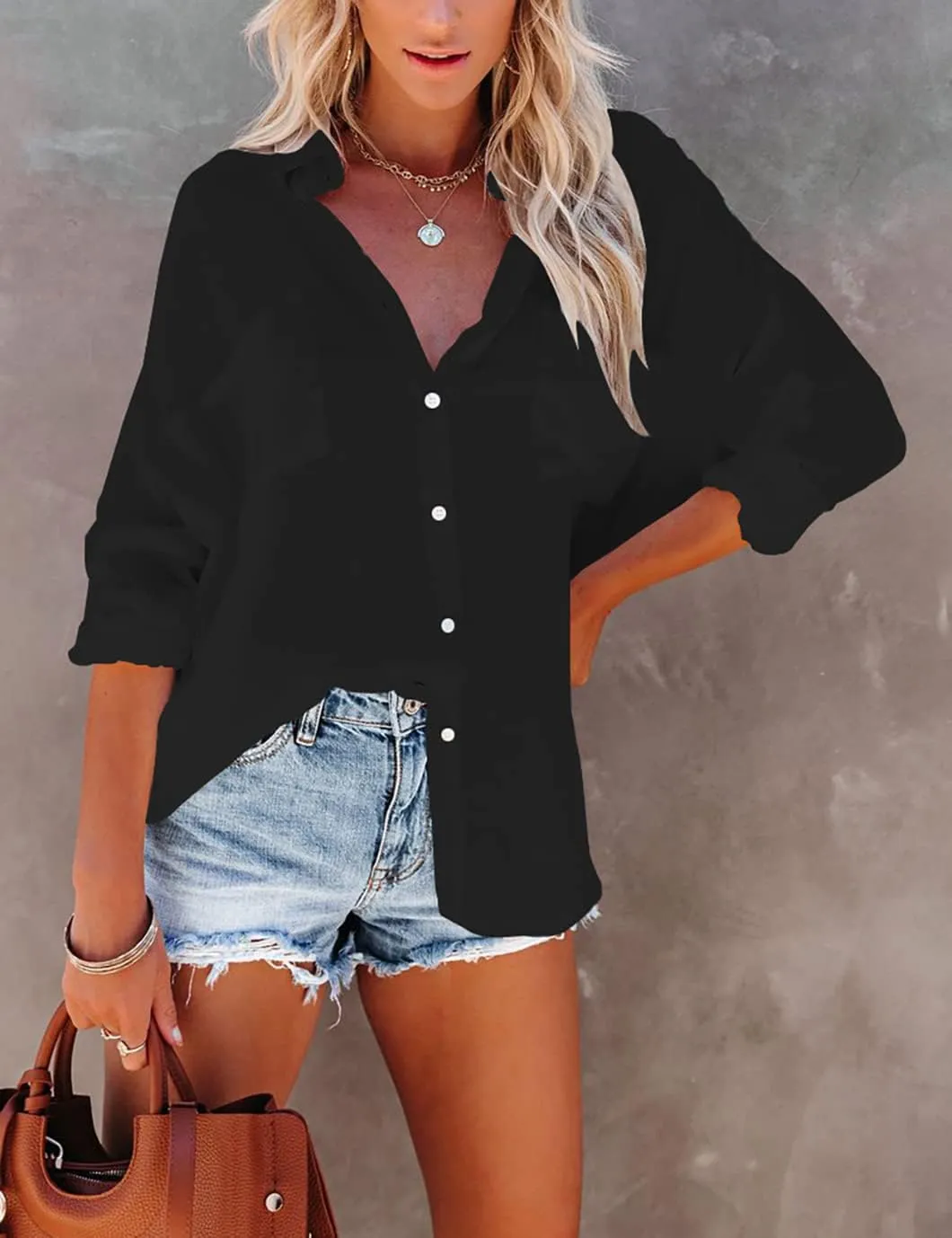 Eddoyee Summer Casual Swimsuit Cover Ups for Women Beach Shirt Tunic Dress