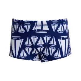 Funky Toddler Printed Trunks-Nautical Mile