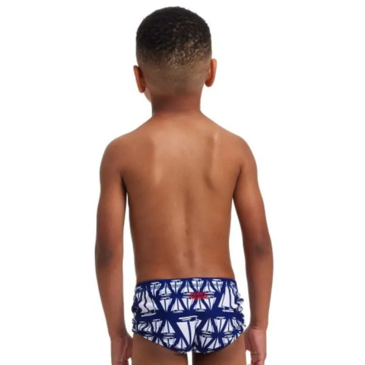 Funky Toddler Printed Trunks-Nautical Mile