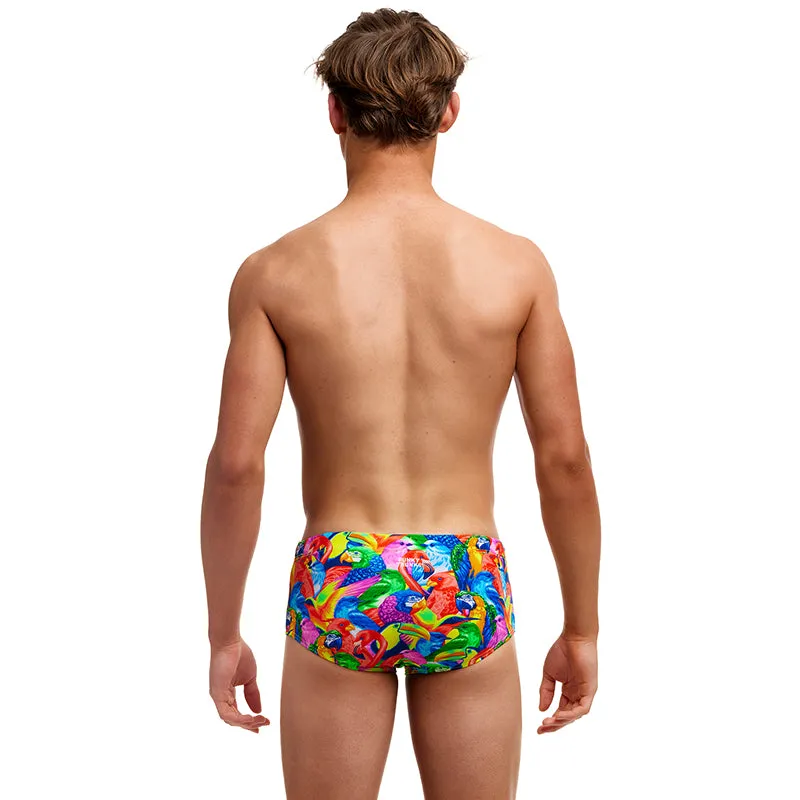 Funky Trunks - Bright Birds - Boys Eco Sidewinder Trunks