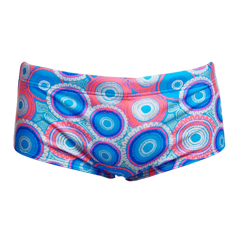 Funky Trunks - Bundjalung Blue - Boys Eco Sidewinder Trunks