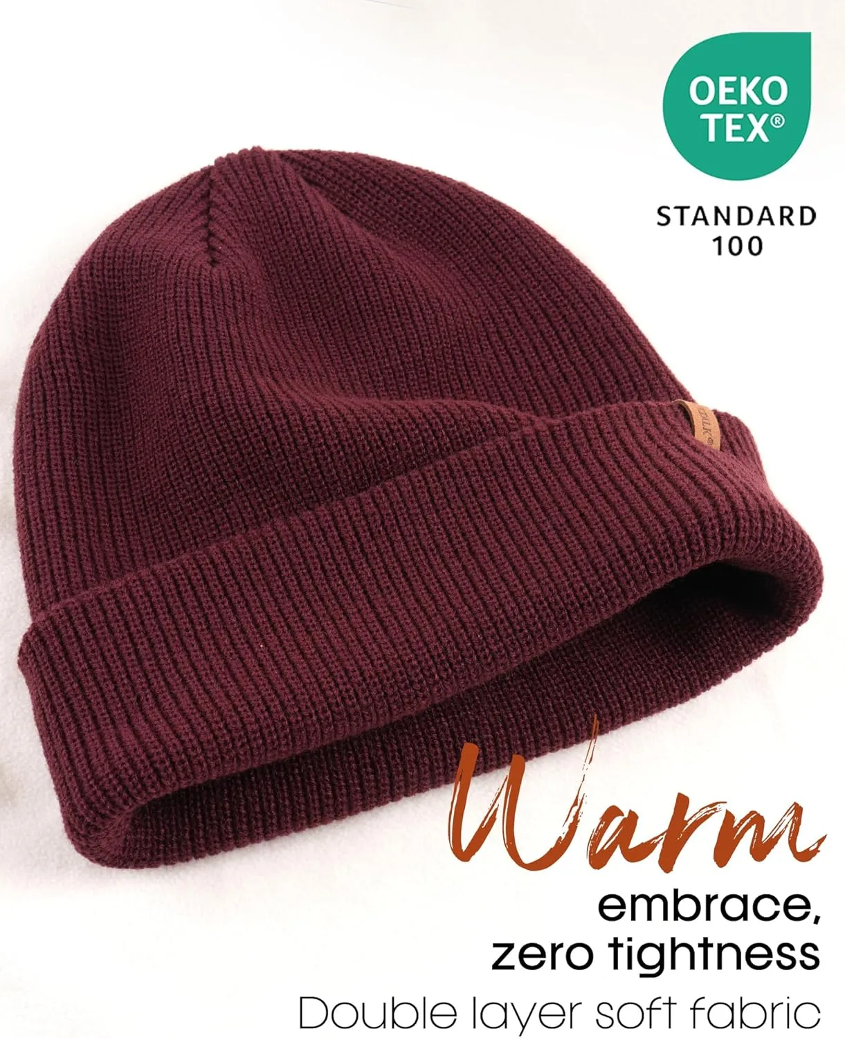 FURTALK Beanie Hats for Women Men Winter Hats Womens Knitted Slouchy Beanies Cuffed Skull Cap Warm Ski Hat