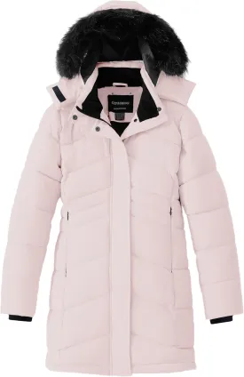 Girl's Winter Coats Kids Waterproof Long Puffer Jacket Thicken Fleece Lined Ski Parka with Detachable Fur Hooded