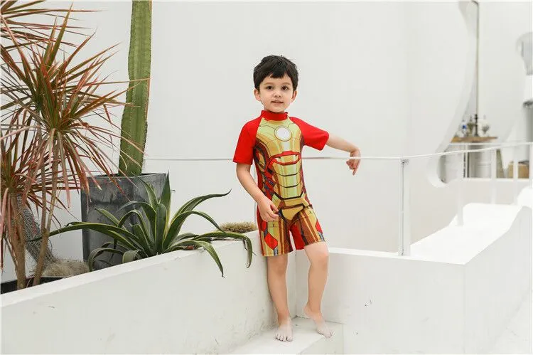 Ironman Swimming Dress for Kids with Cap