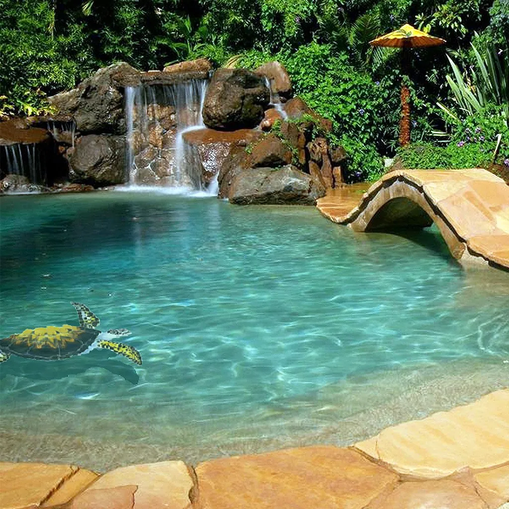 Loggerhead Turtle CC w/Shadow - Pool Mosaic
