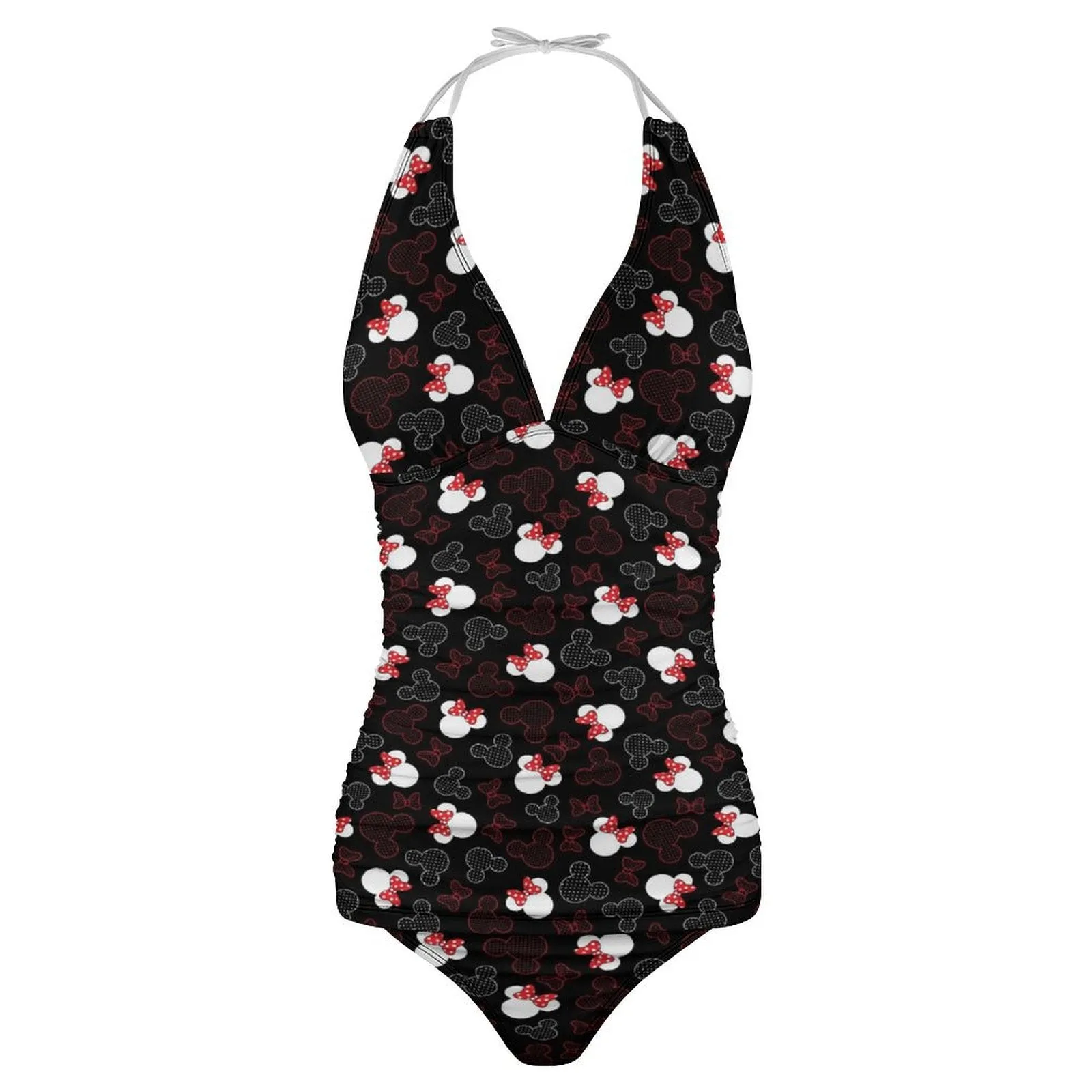Mickey And Minnie Dots Women's Split Swimsuit