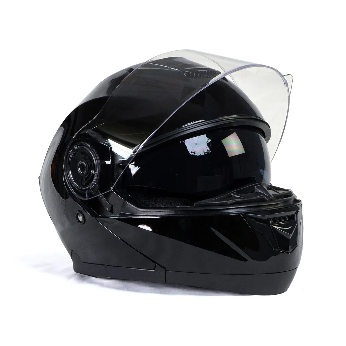Milwaukee Helmets MPH9815DOT 'Breeze' Gloss Black Advanced Motorcycle