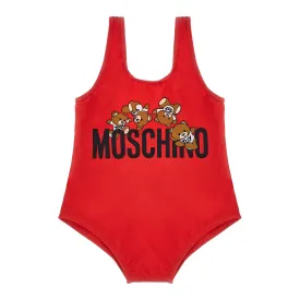 Moschino Baby Girls Red Swimsuit