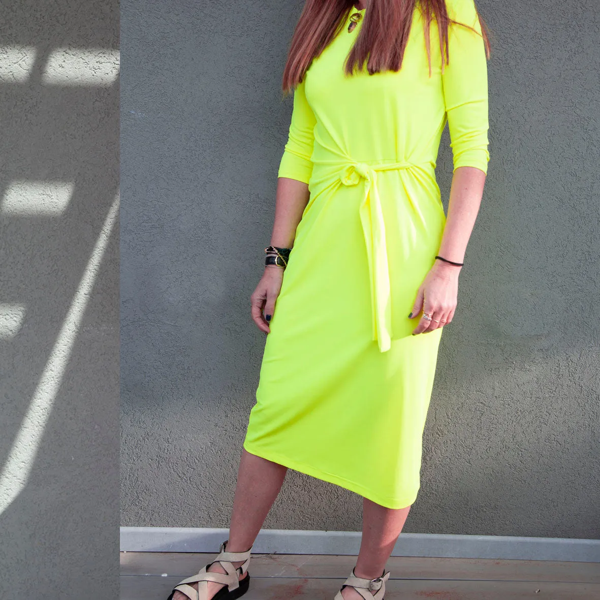 Swimsuit Dress  #D2016S - Fluo yellow