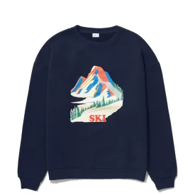 The Oversized Alps Sweatshirt - Navy