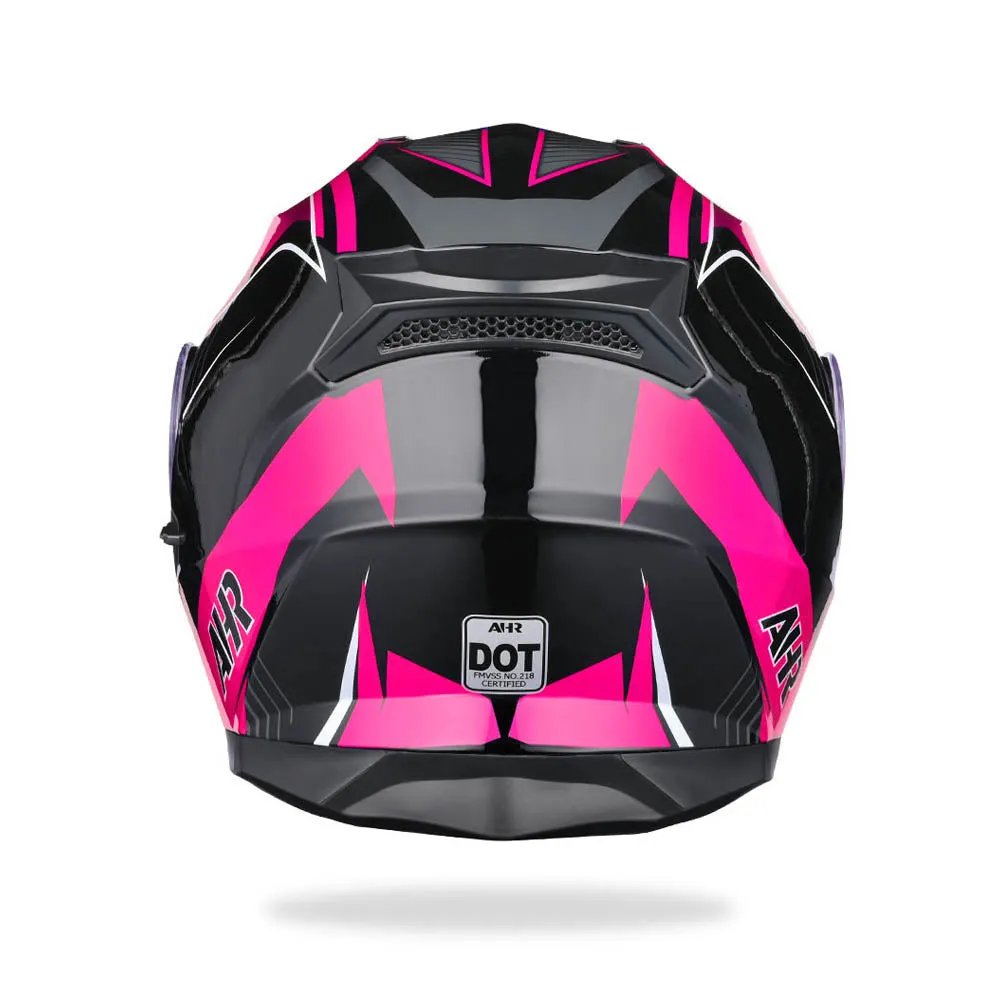 TheLAShop Modular Helmet RUN-M3 Flip Up DOT Black Pink