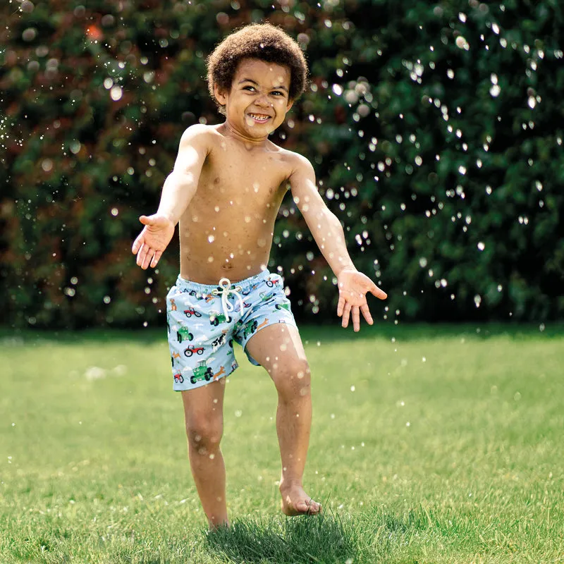 Tractor Ted Cloud Swimming Trunks