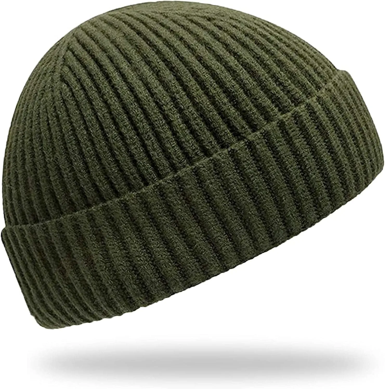 Trawler Beanie Watch Hat Roll-up Edge,Fisherman Ski Winter Warm Knit Caps Unisex