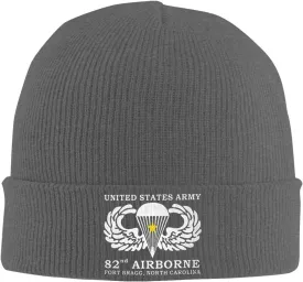 United States Army 82nd Airborne Beanie Hat Unisex Knit Hat Ski Stocking Cuffed Cap
