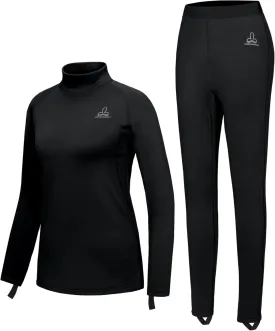 Women's Fleece Thermal Underwear Set Lightweight Warm Base Layers Long Johns for Hiking Skiing Diving