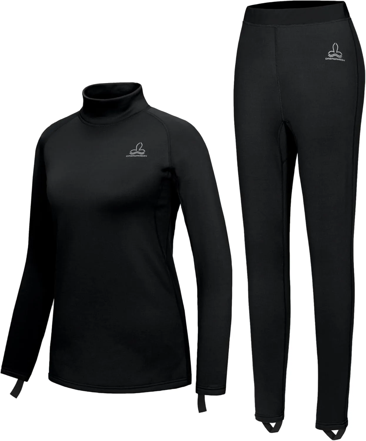 Women's Fleece Thermal Underwear Set Lightweight Warm Base Layers Long Johns for Hiking Skiing Diving